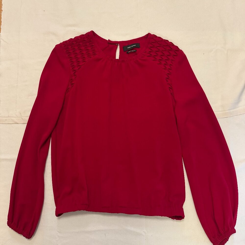 Isabel Marant Red crepe blouse